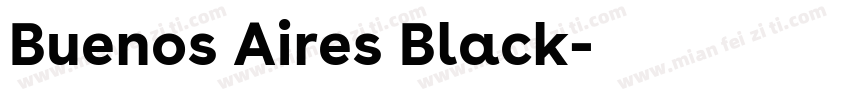 Buenos Aires Black字体转换